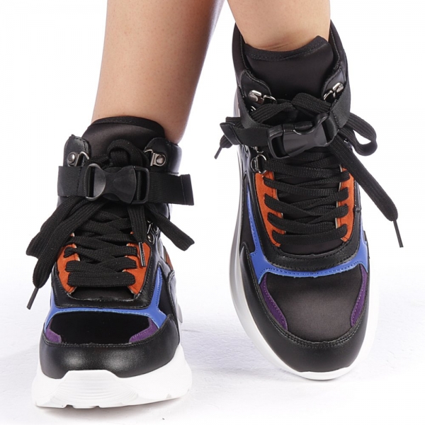 Γυναικεία αθλητικά παπούτσια Renee μαύρα, 5 - Kalapod.gr
